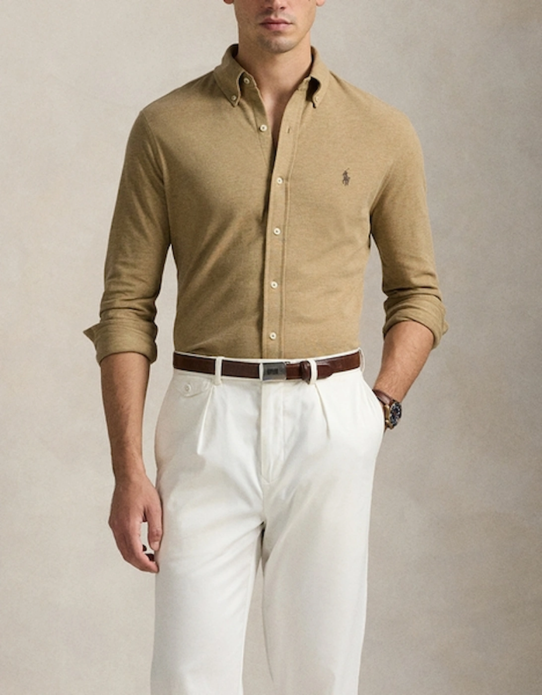 Classic-Fit Cotton-Piqué Shirt, 2 of 1