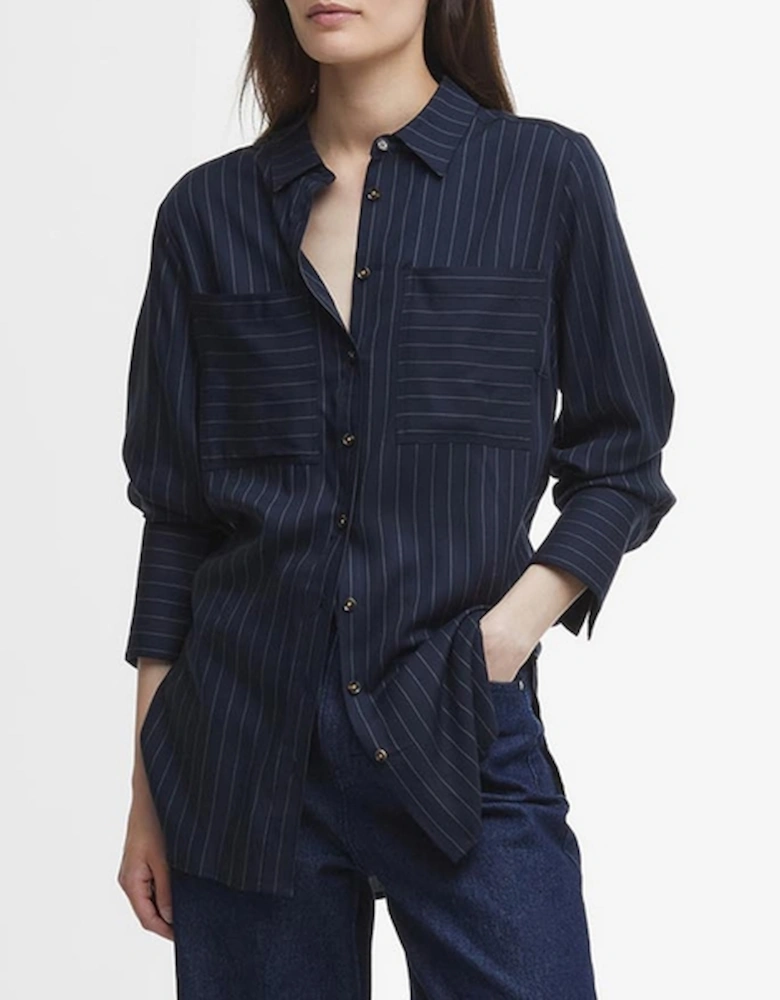 Carrie Pinstriped Lyocell Shirt