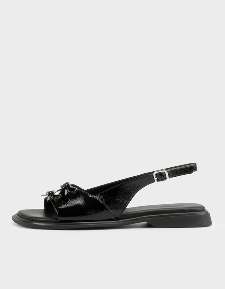 Women's Izzy Patent Leather Flat Sandals