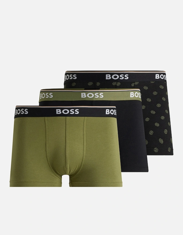 BOSS Bodywear 3 Pack Power Jersey Boxer Trunks