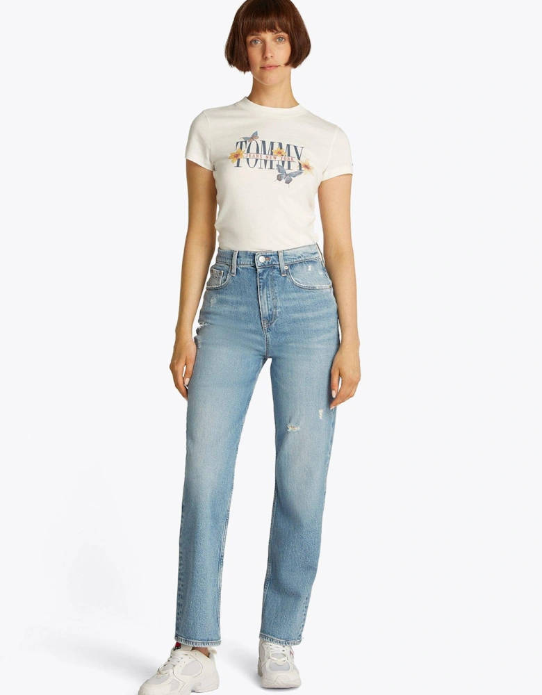 Butterfly Logo T-shirt - White