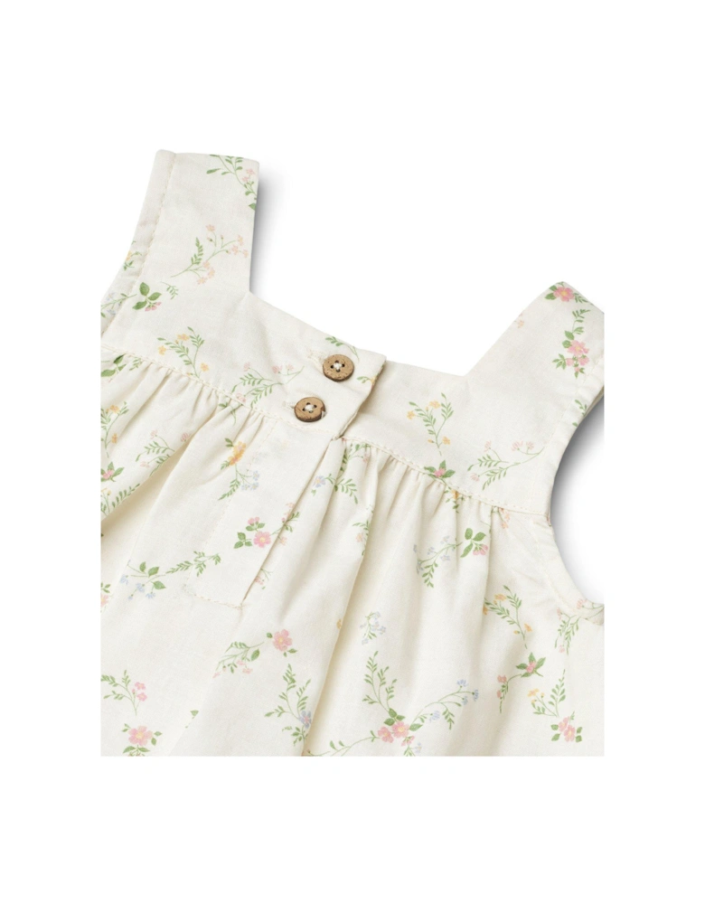 Baby Girls Ayla Sleeveless Floral Dress - Cream