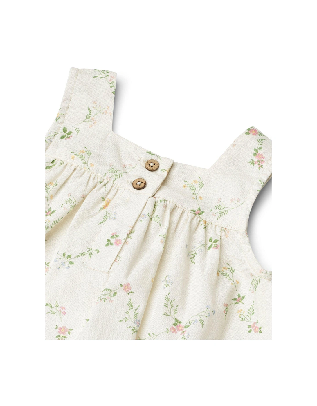 Baby Girls Ayla Sleeveless Floral Dress - Cream