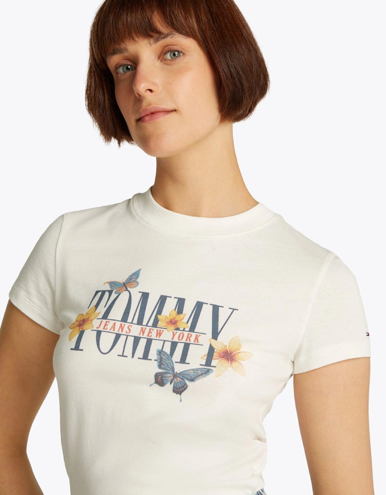 Butterfly Logo T-shirt - White
