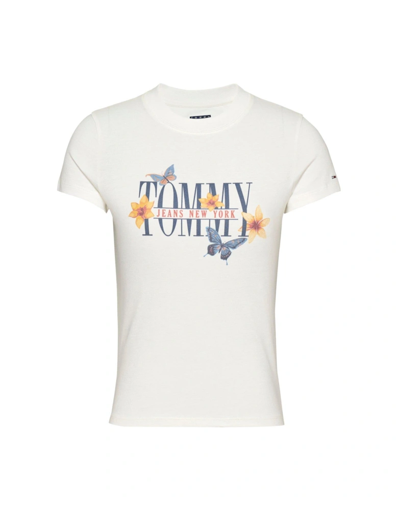 Butterfly Logo T-shirt - White