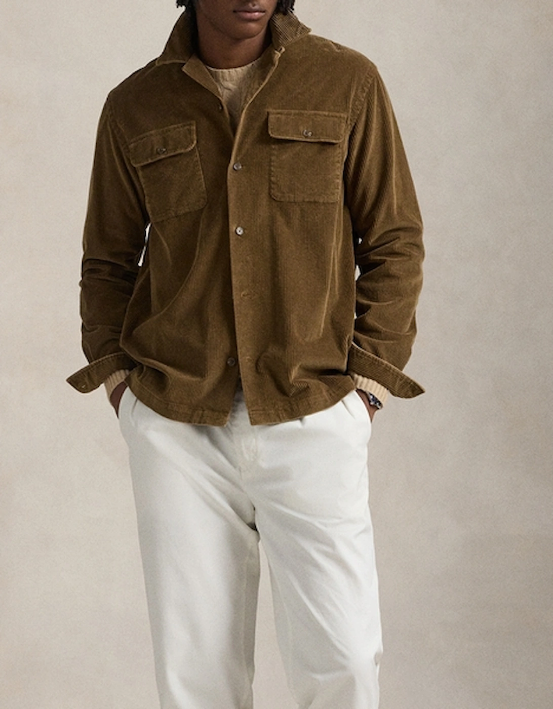Classic-Fit Cotton-Corduroy Shirt, 2 of 1