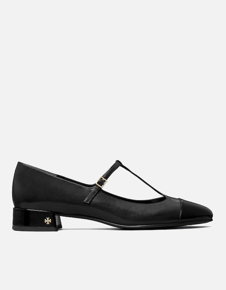 Women's Cap Toe Leather Mary Janes