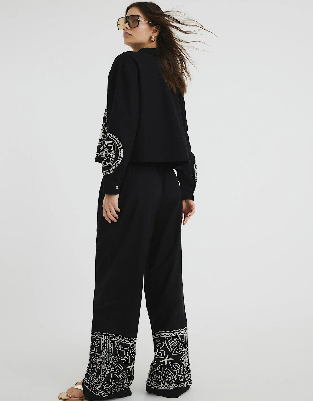 Cutwork Trouser - Black
