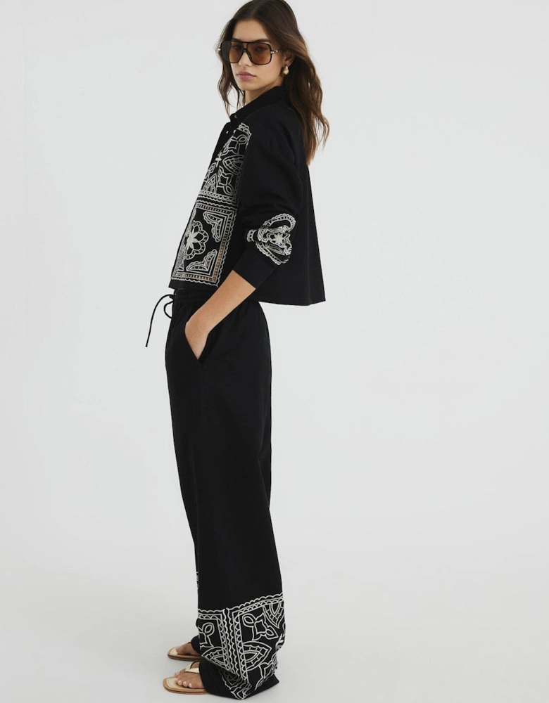 Cutwork Trouser - Black