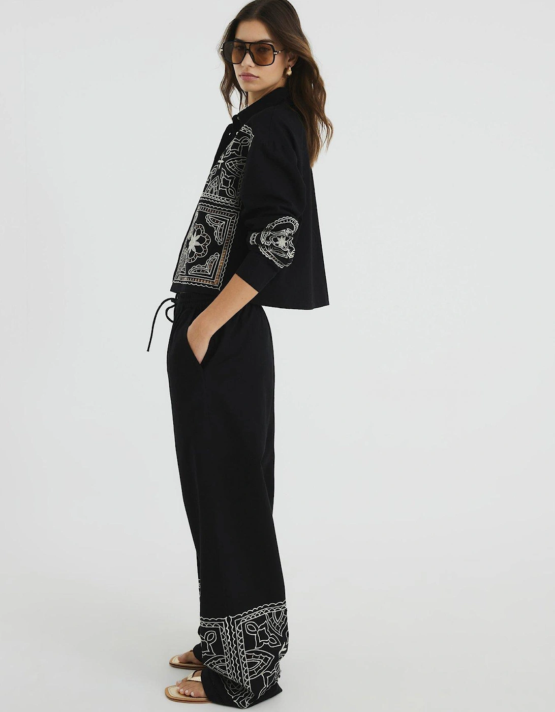 Cutwork Trouser - Black