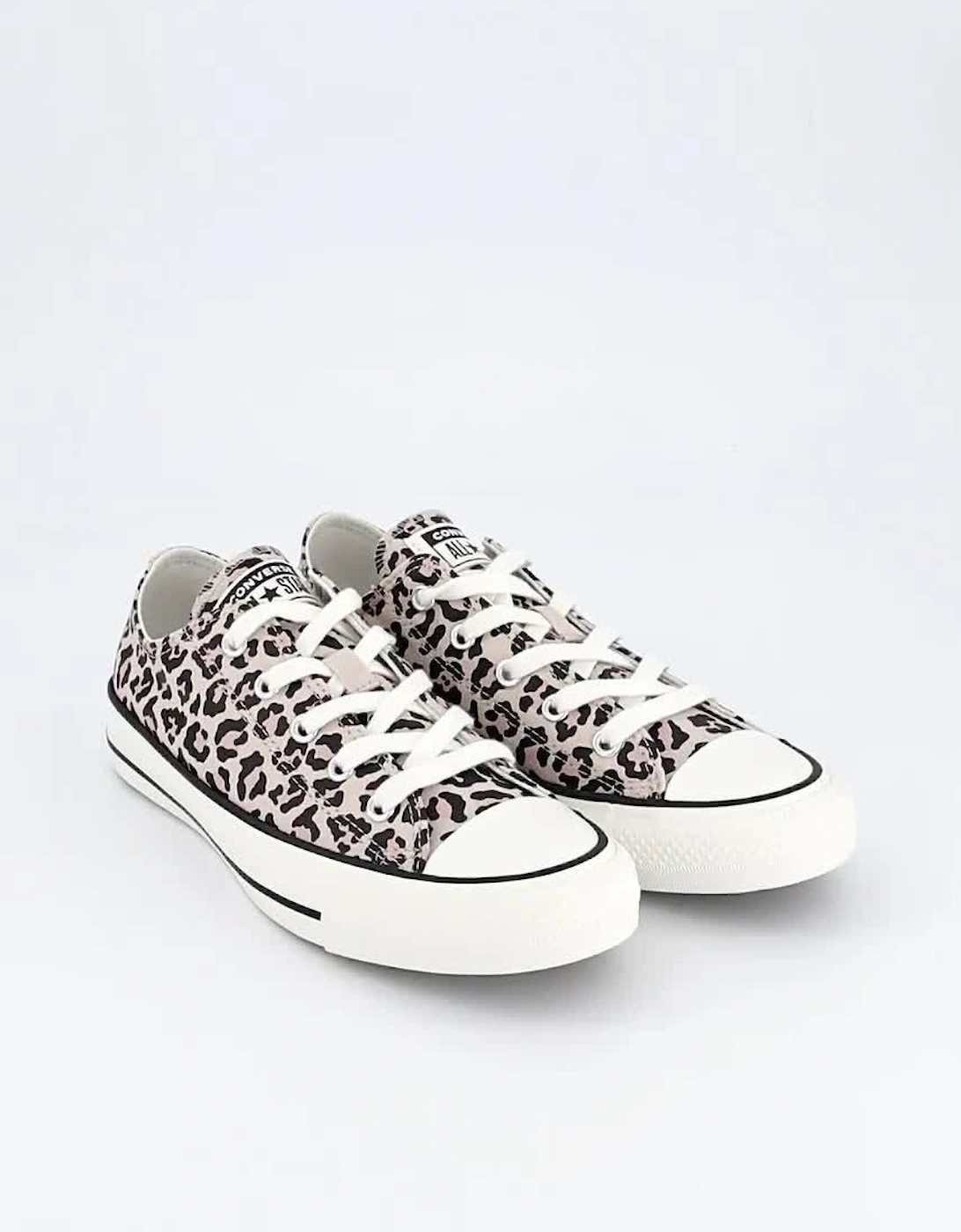 Junior Ox Trainers - Animal Print - Warm Clay/Egret/Black