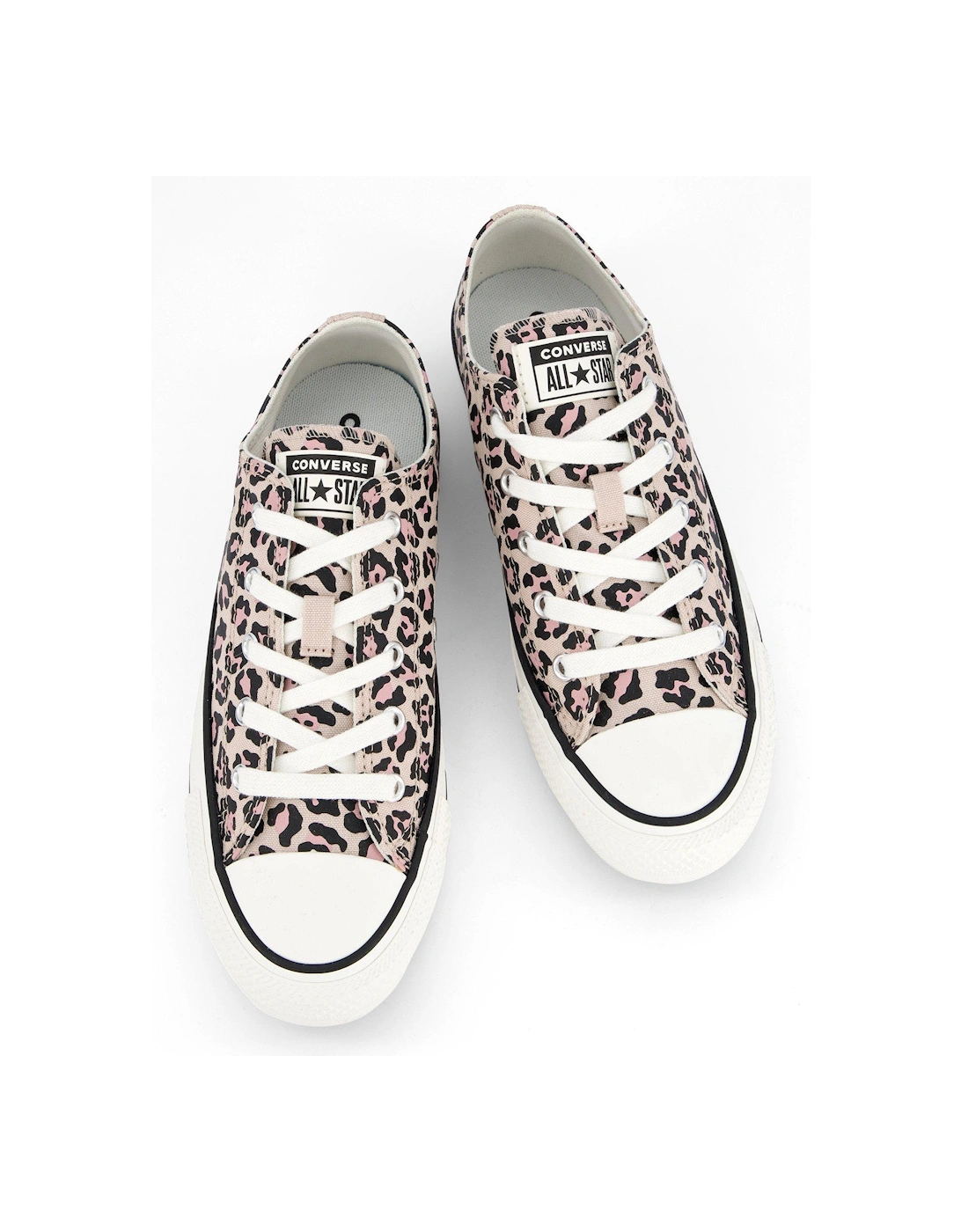Junior Ox Trainers - Animal Print - Warm Clay/Egret/Black