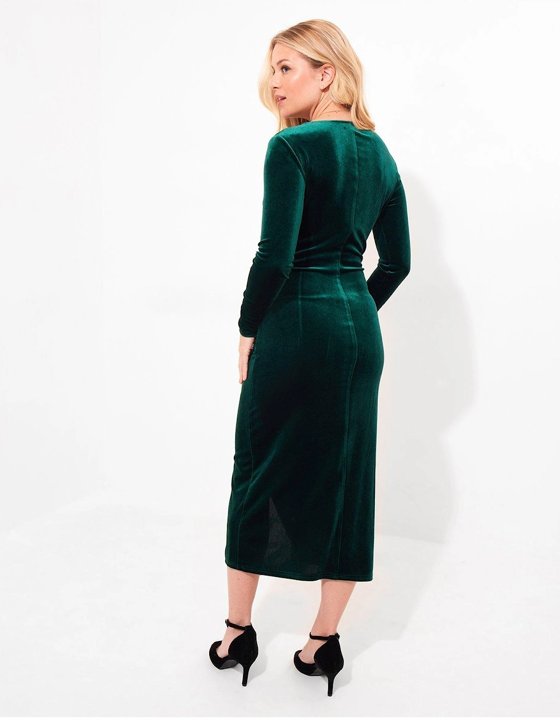 Green Velour Dress