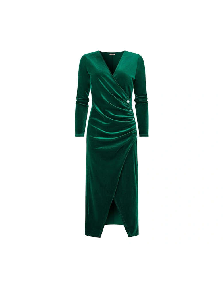 Green Velour Dress