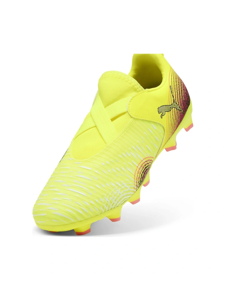 Junior Future 8 Match Laceless Firm Ground Football Boots - Yellow