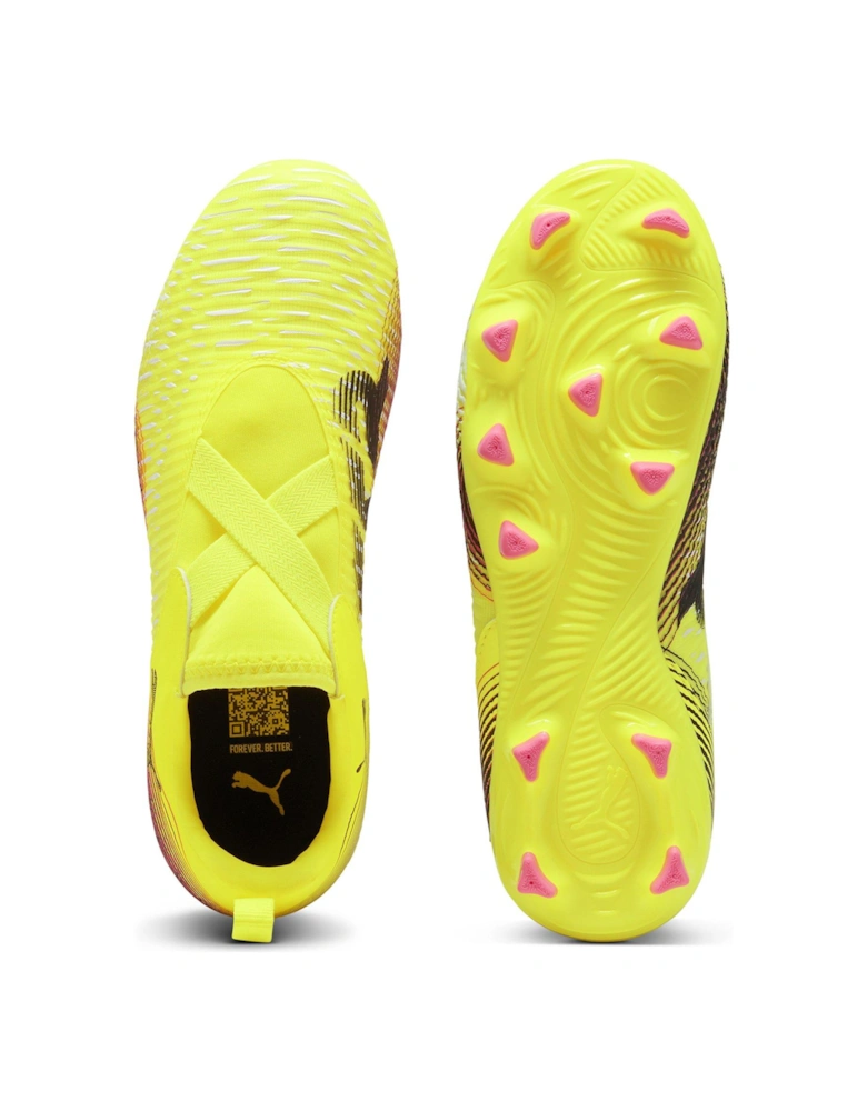 Junior Future 8 Match Laceless Firm Ground Football Boots - Yellow