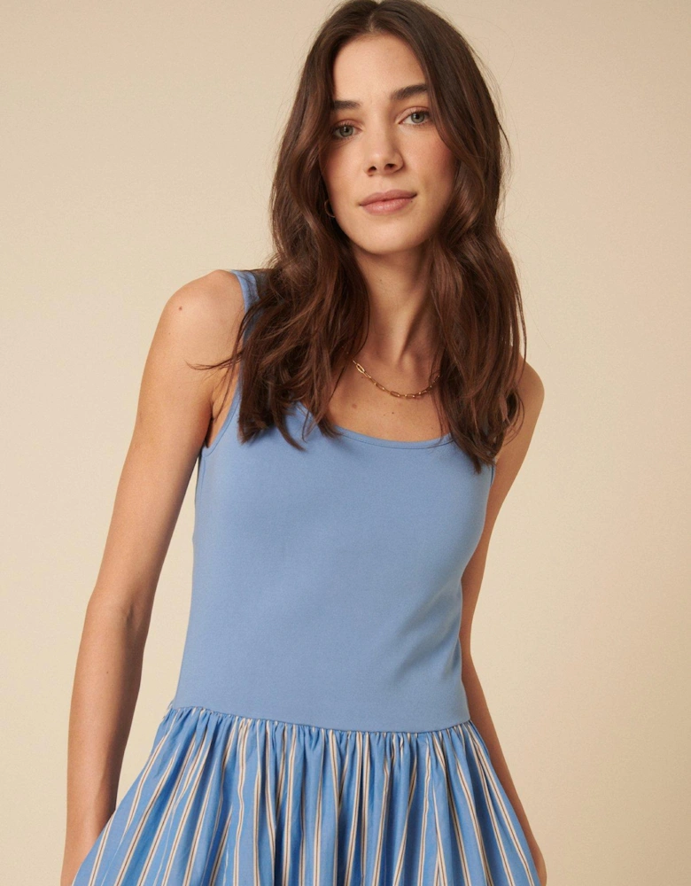 Colorado Stripe Midi Dress - Blue