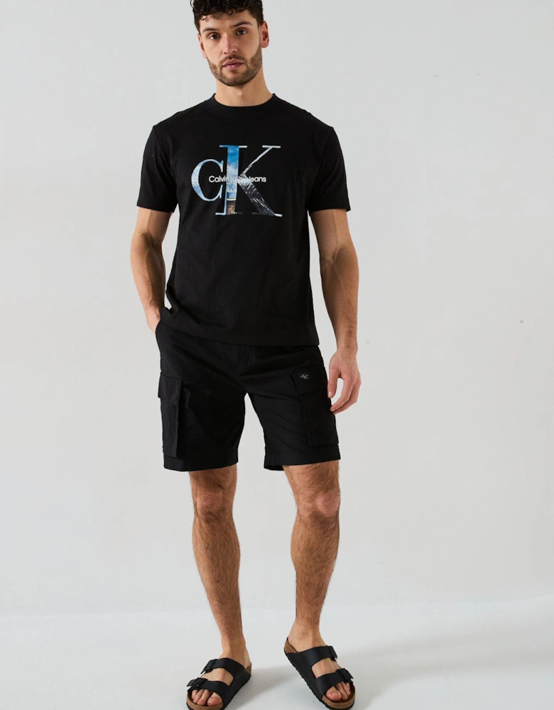 Photo Monogram T-Shirt - Black