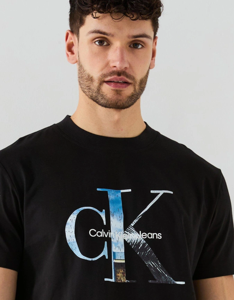Photo Monogram T-Shirt - Black