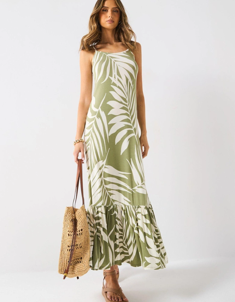 Strap Maxi Dress - Print