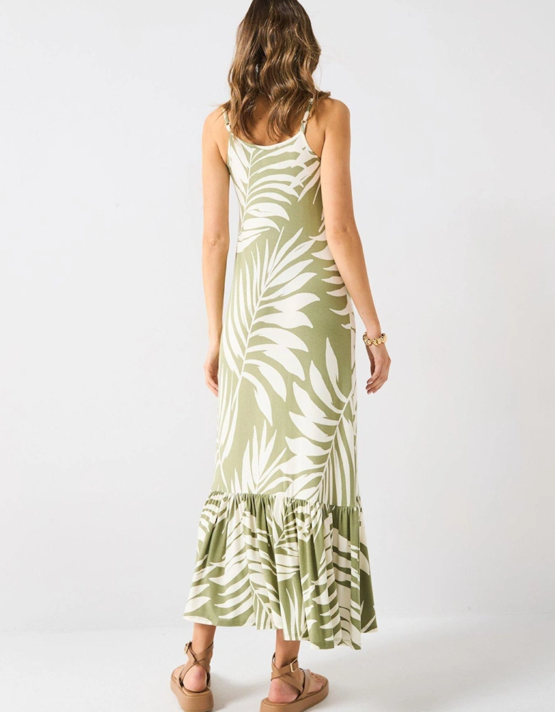Strap Maxi Dress - Print
