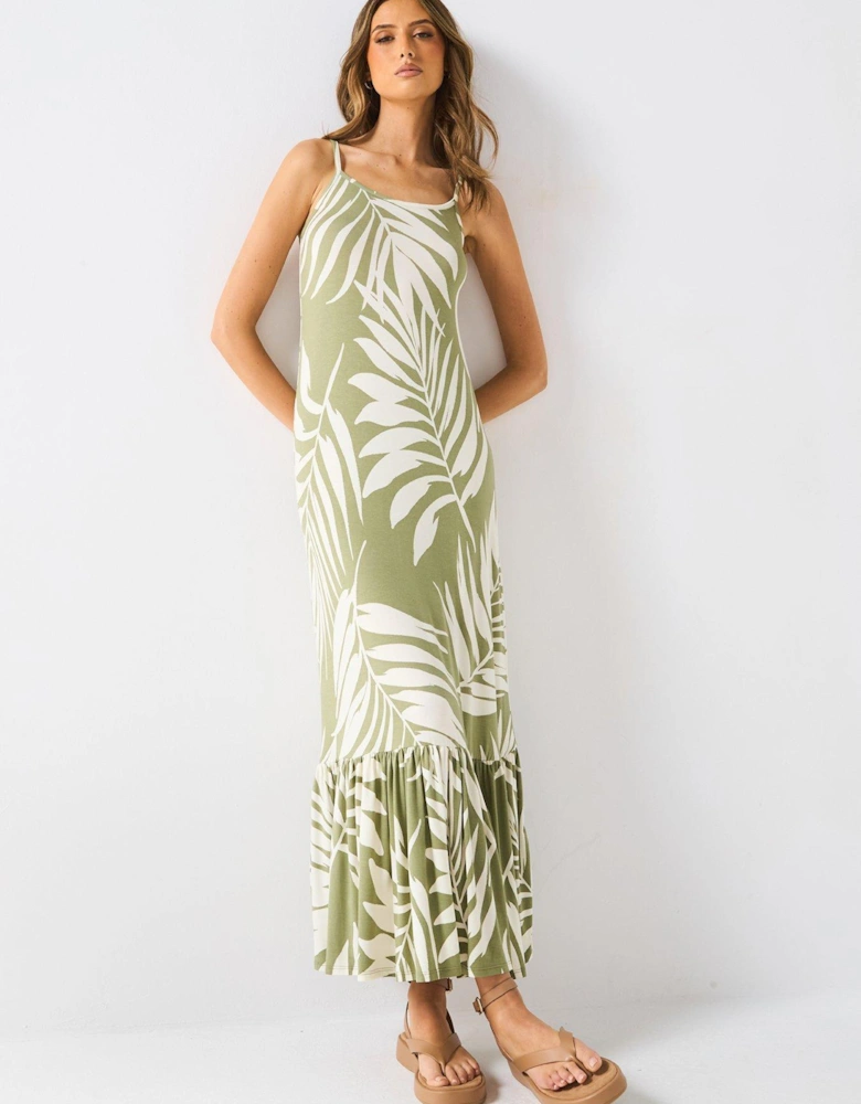 Strap Maxi Dress - Print