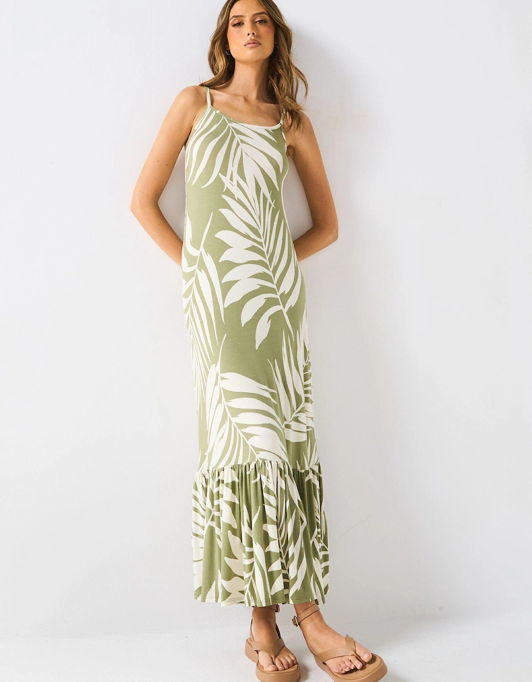 Strap Maxi Dress - Print