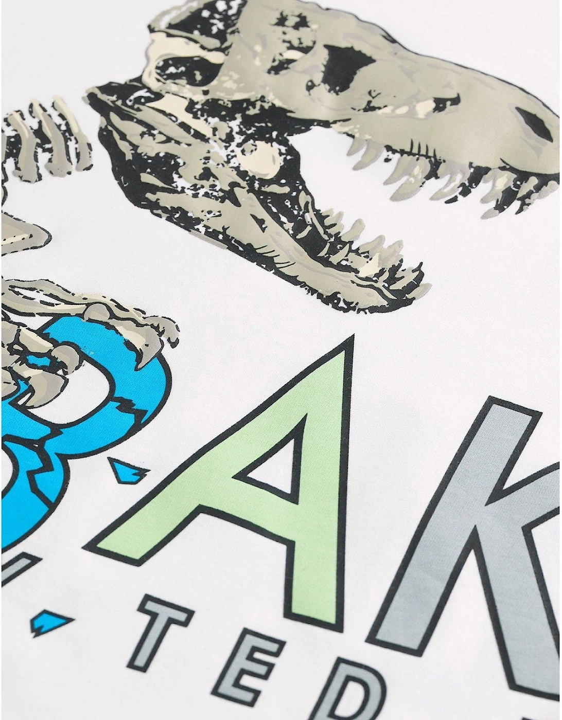 Boys Dinosaur Wrap T-Shirt - White