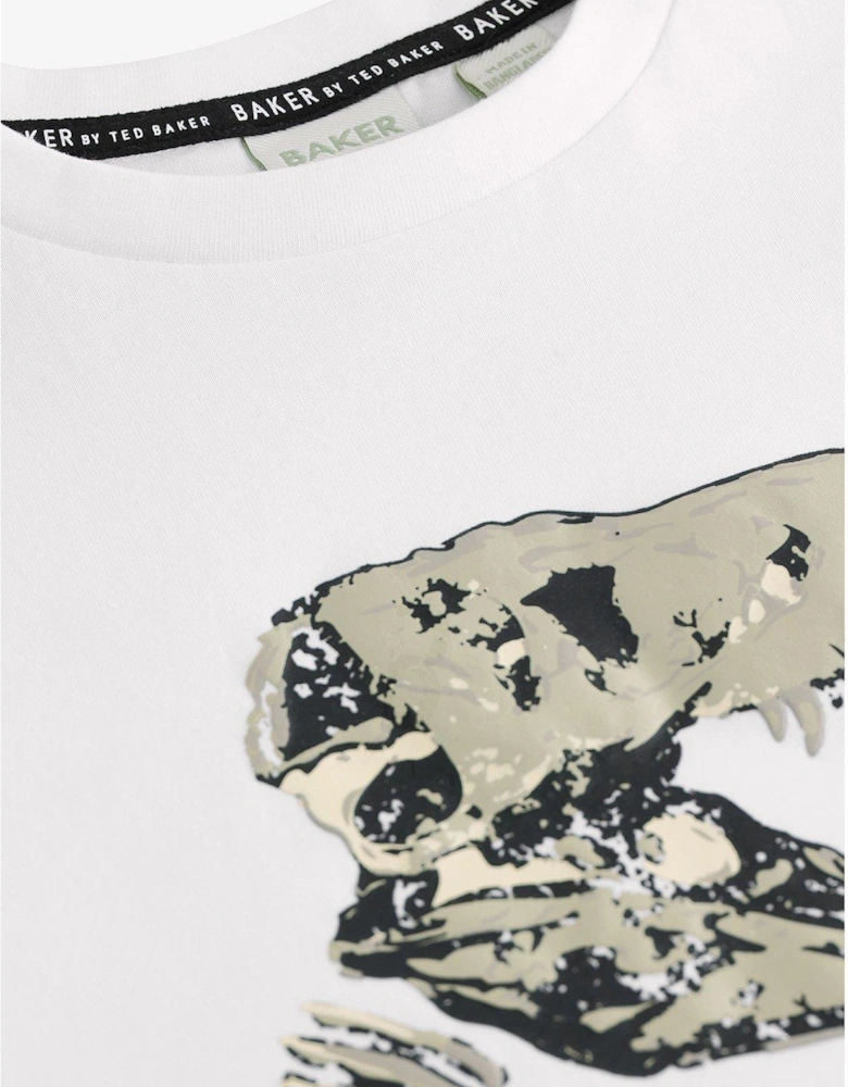Boys Dinosaur Wrap T-Shirt - White