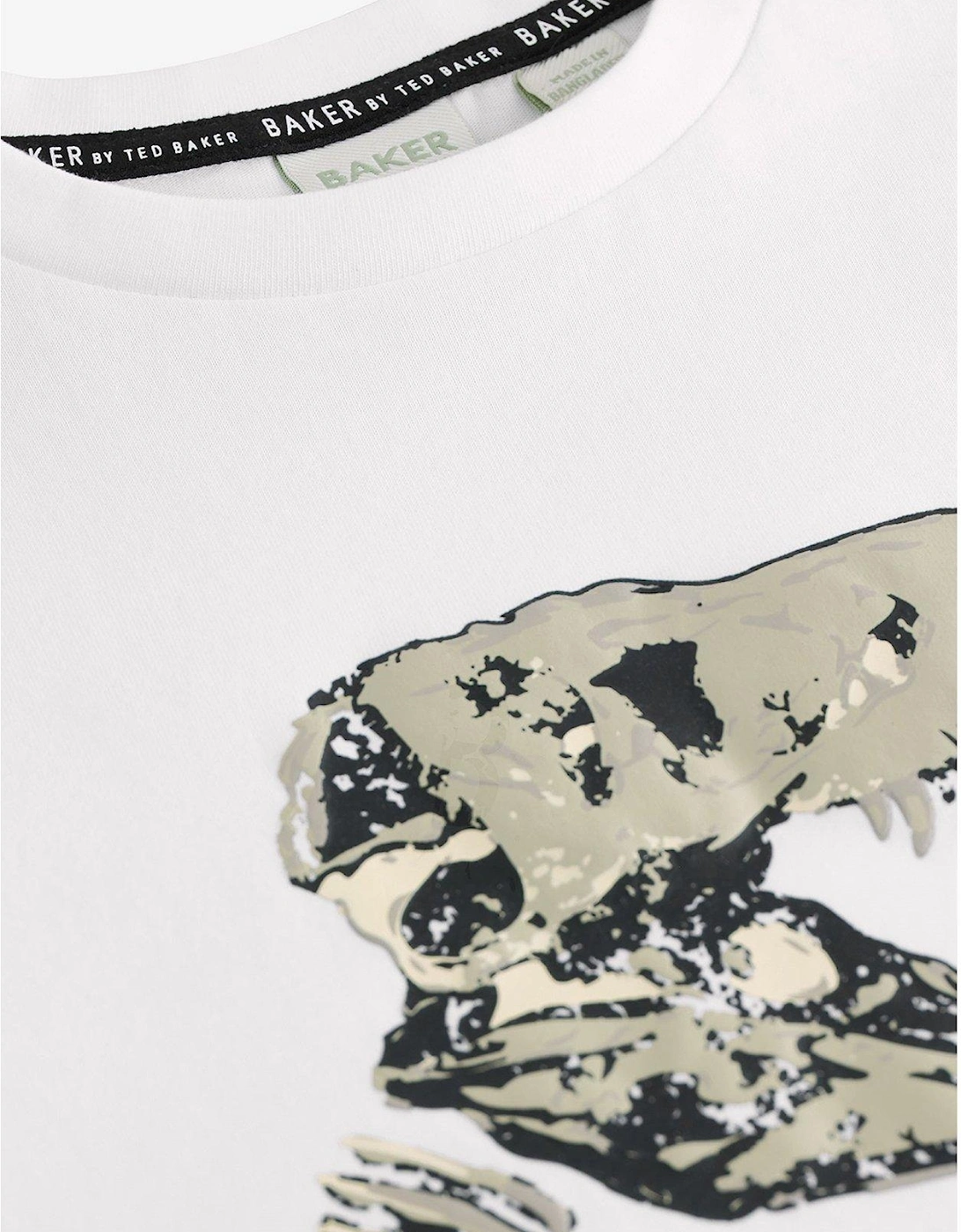 Boys Dinosaur Wrap T-Shirt - White