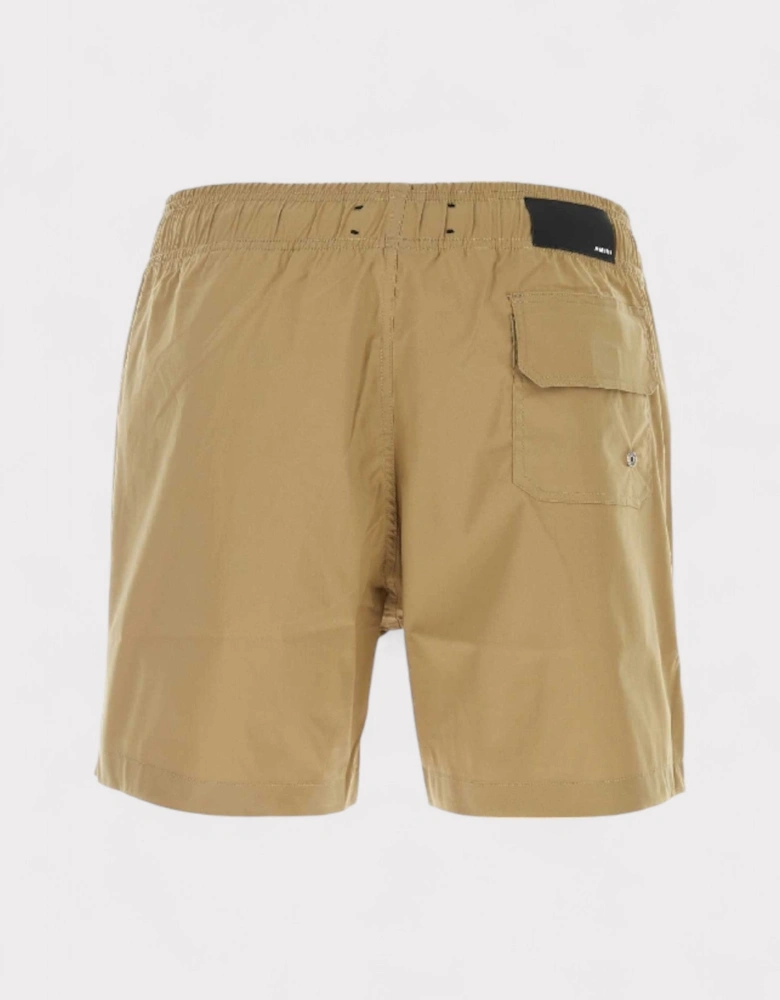 Core Logo Swim Trunks Tan