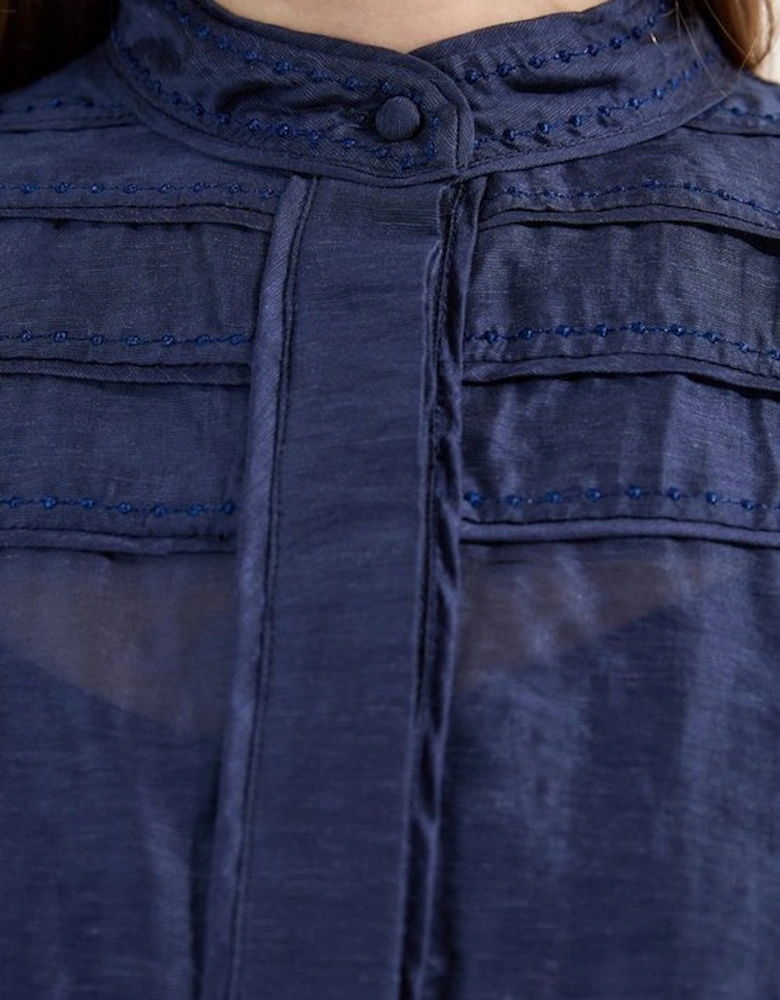 Archive Collection - Layered Detail Button Woven Shirt