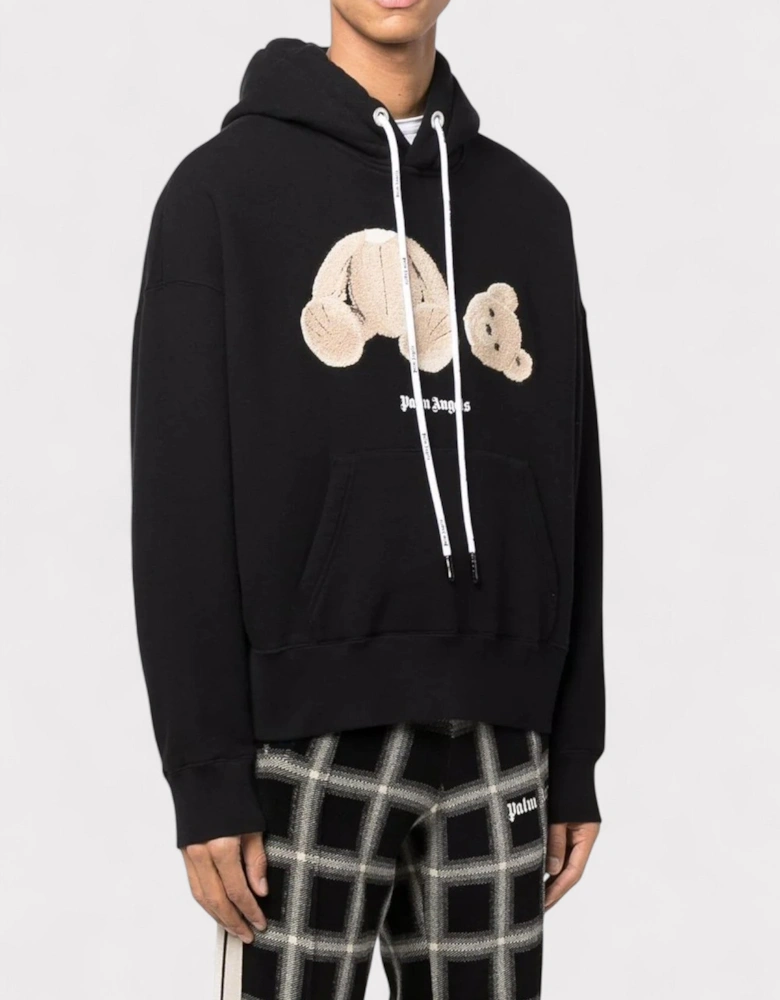 Bear Hoodie Black