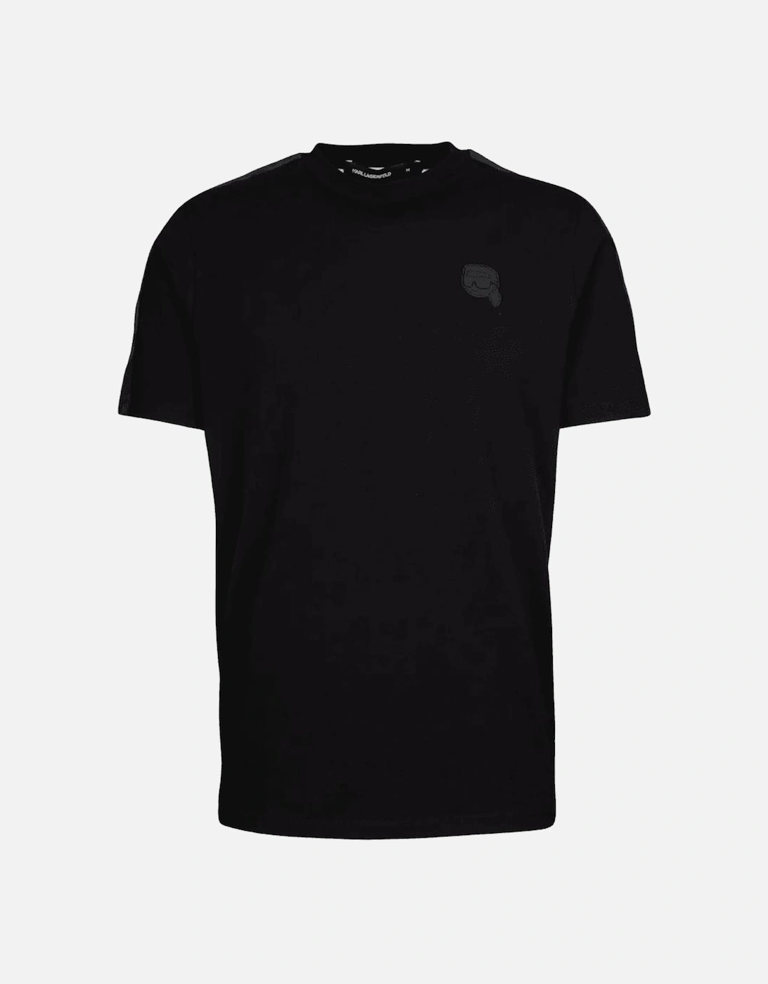 Cotton Doll Badge Tape Logo Black T-Shirt/Shorts Set
