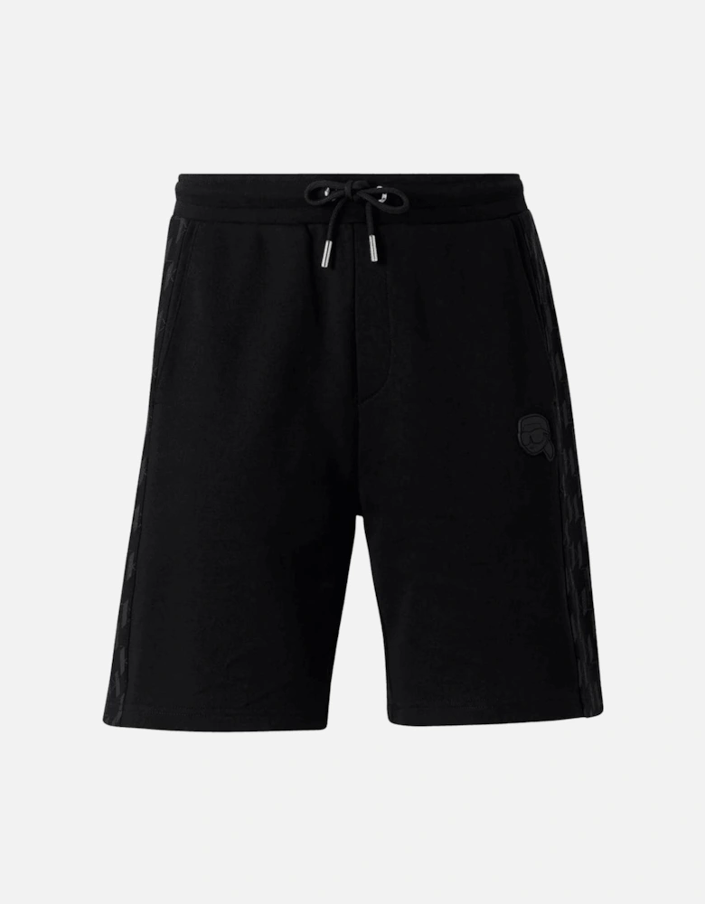 Cotton Doll Badge Tape Logo Black T-Shirt/Shorts Set