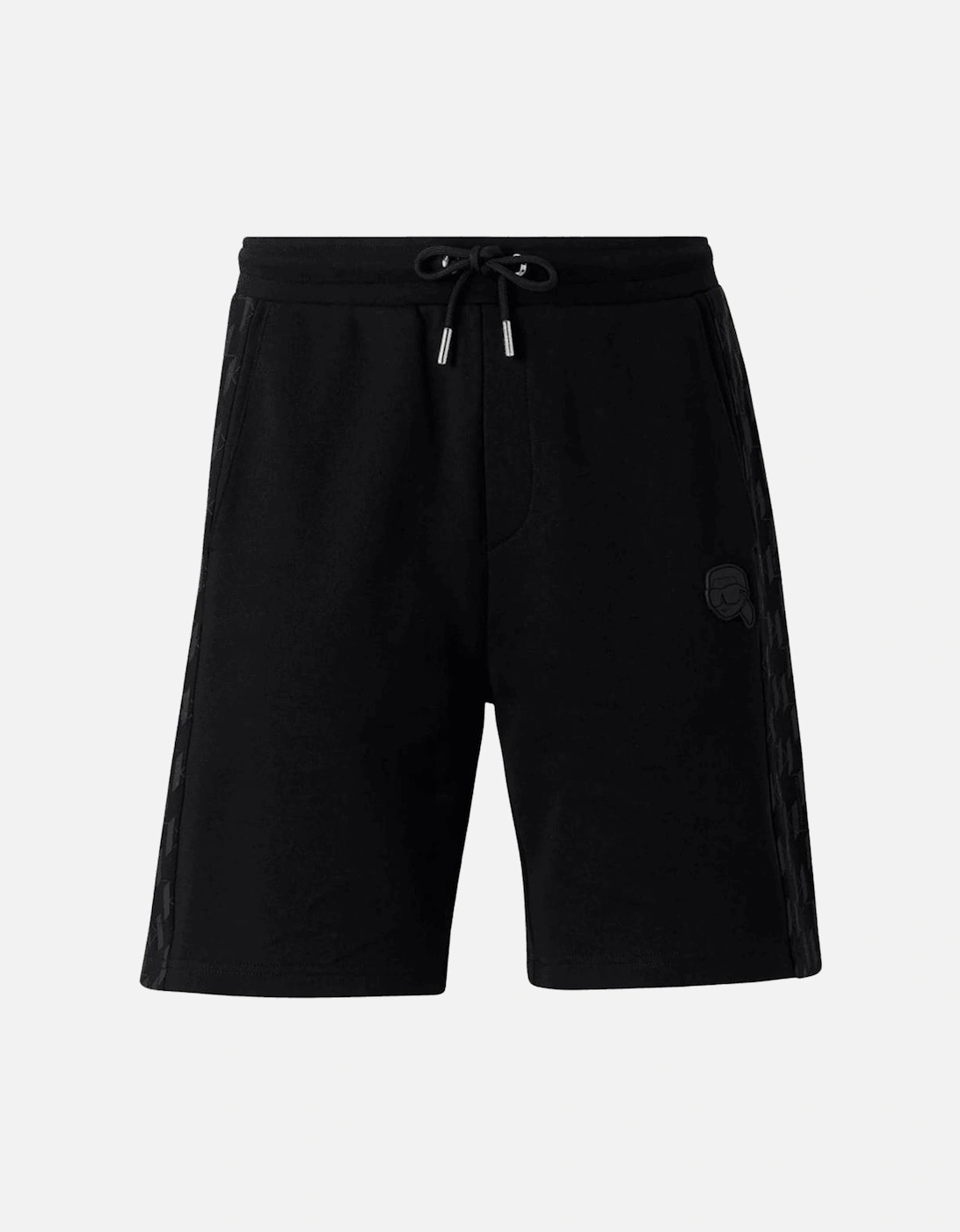 Cotton Doll Badge Tape Logo Black T-Shirt/Shorts Set