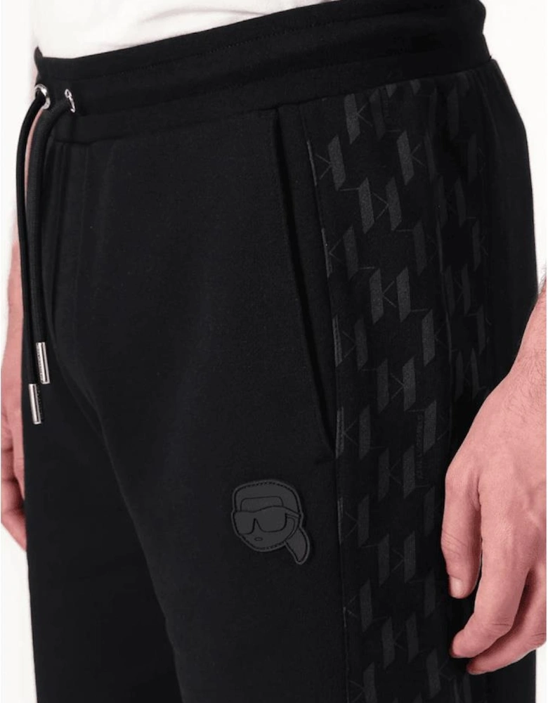 Cotton Doll Badge Tape Logo Black T-Shirt/Shorts Set