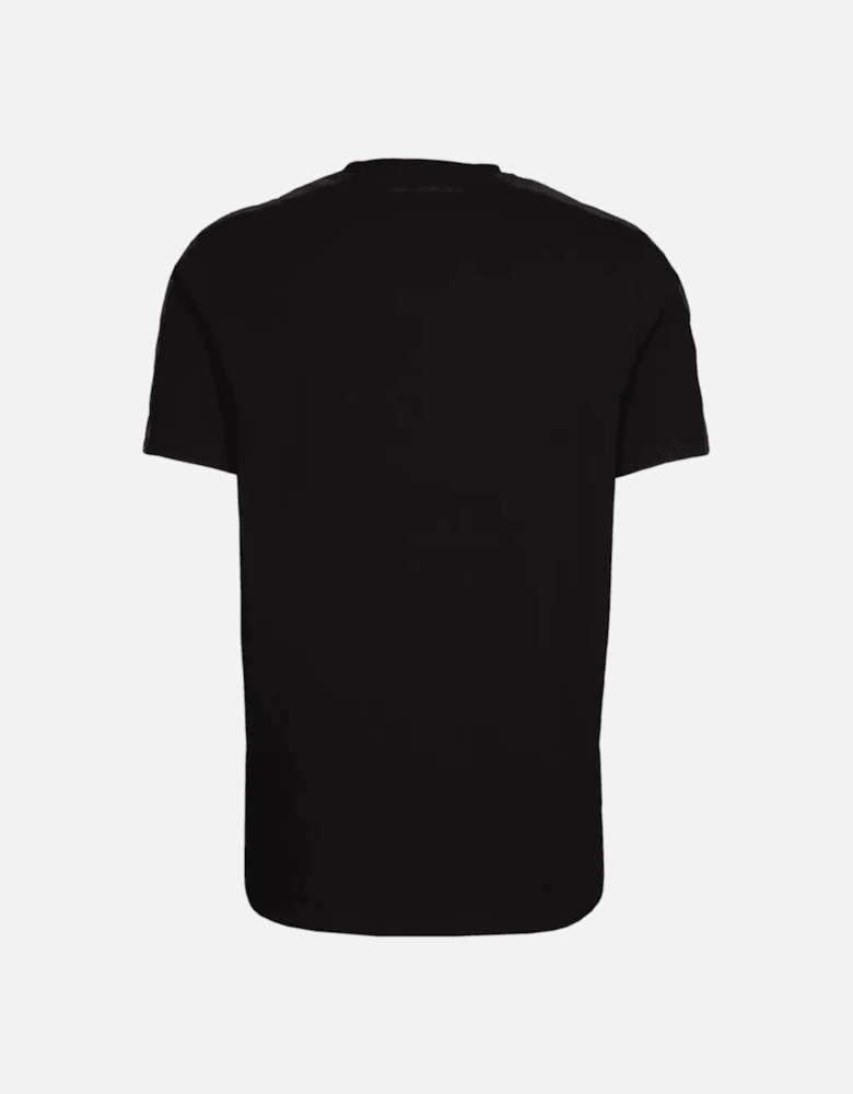 Cotton Doll Badge Tape Logo Black T-Shirt/Shorts Set