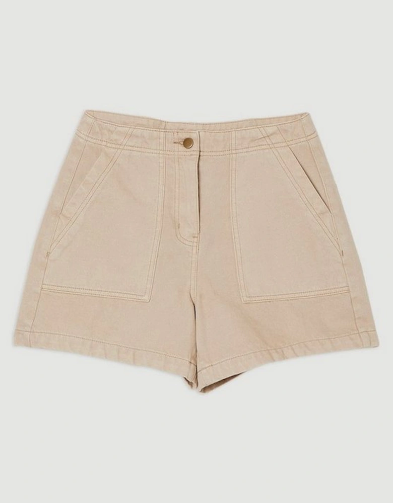Coloured Denim Tailored Short