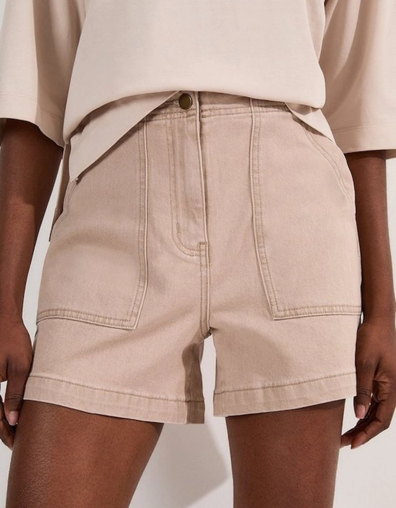 Coloured Denim Tailored Short
