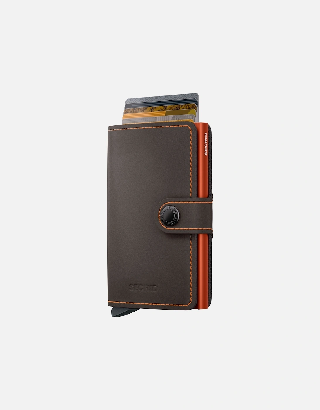 Mini Wallet Matte Truffle/Orange, 6 of 5