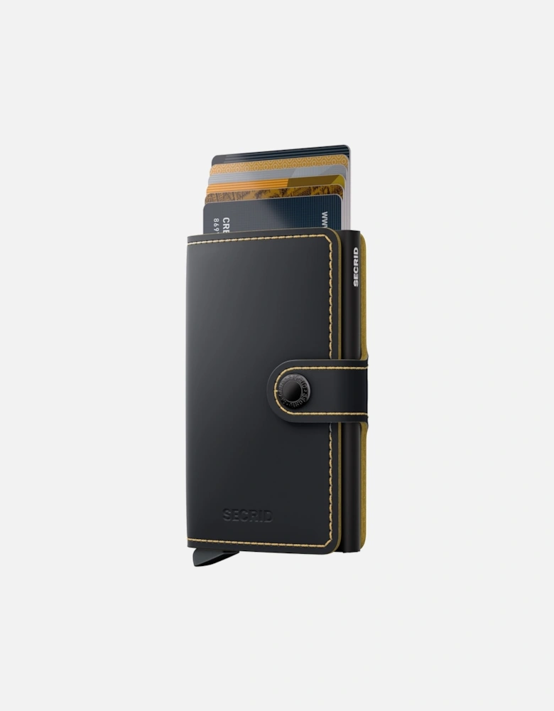 Mini Wallet Matte Black/Ochre