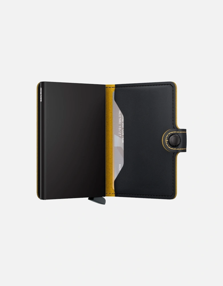 Mini Wallet Matte Black/Ochre