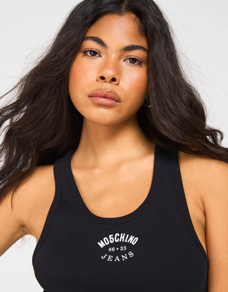 Logo Vest Top - Black
