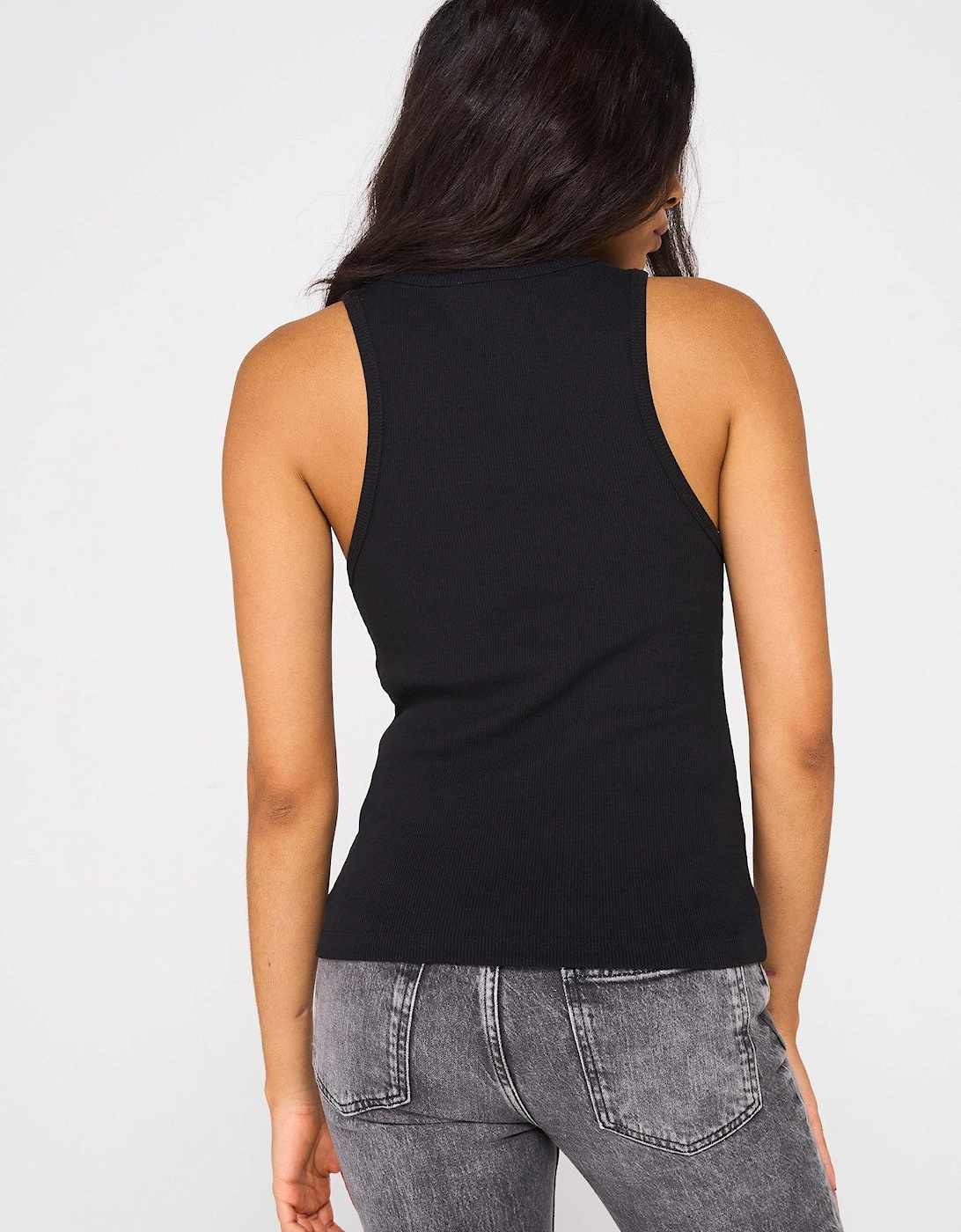 Logo Vest Top - Black
