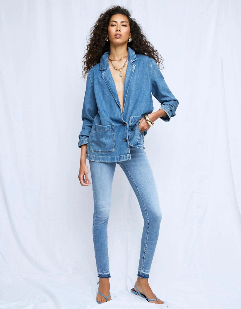 Mid Rise Sculpt Jeans - Light Denim