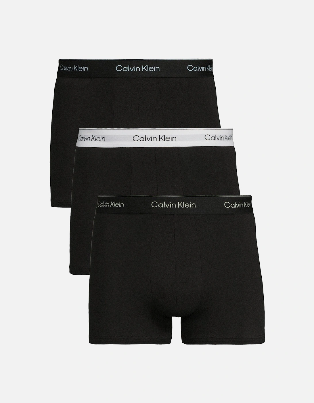 Icon Cotton Stretch 3 Pack Contour Trunks - Black, 2 of 1