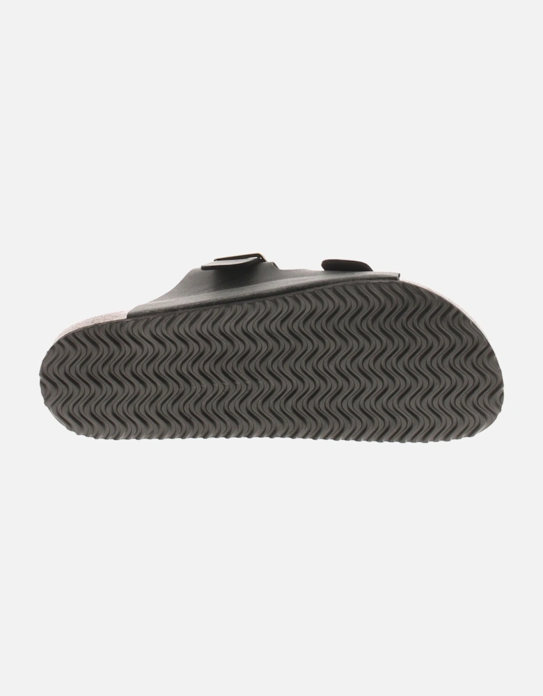 Mens Mule Sandals Bill Buckle Fastening black UK Size
