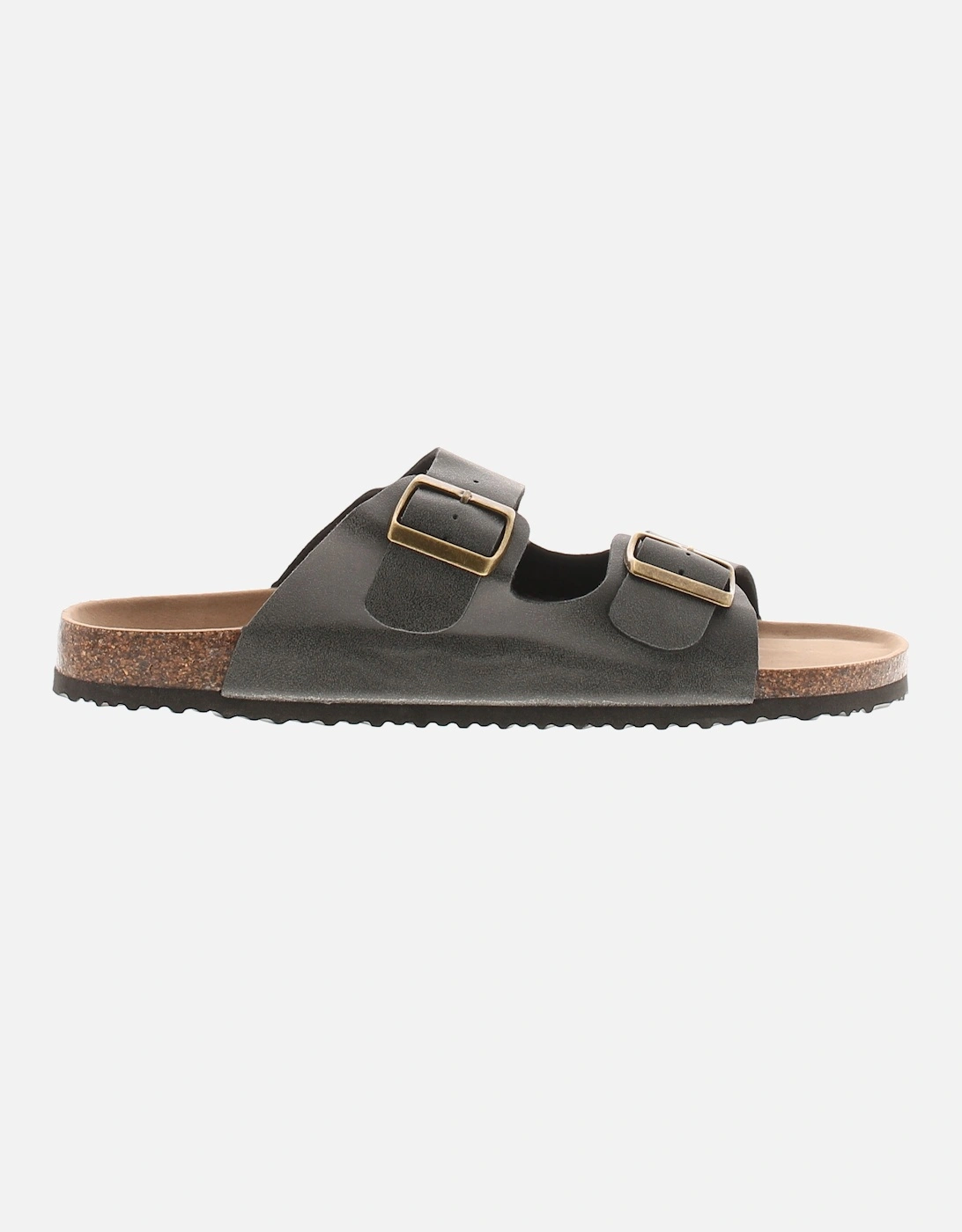 Mens Mule Sandals Bill Buckle Fastening black UK Size