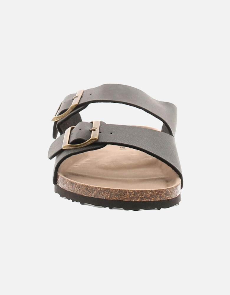 Mens Mule Sandals Bill Buckle Fastening black UK Size